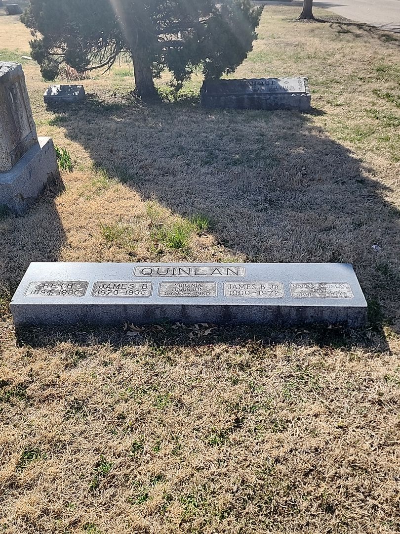James B. Quinlan Junior's grave. Photo 1