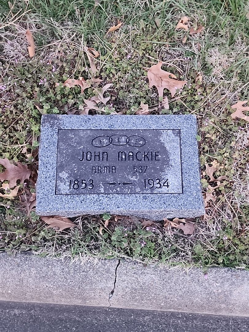 John Mackie's grave. Photo 1