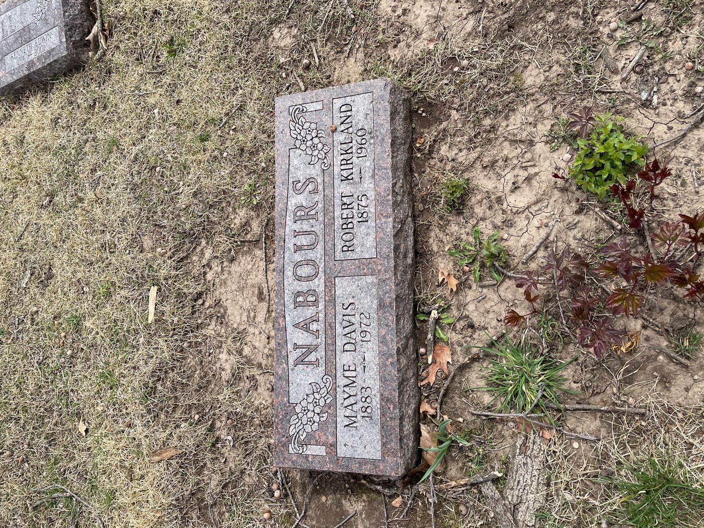 Robert Kirkland Nabours's grave. Photo 1