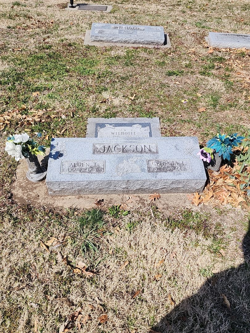 Alden T. Jackson's grave. Photo 1