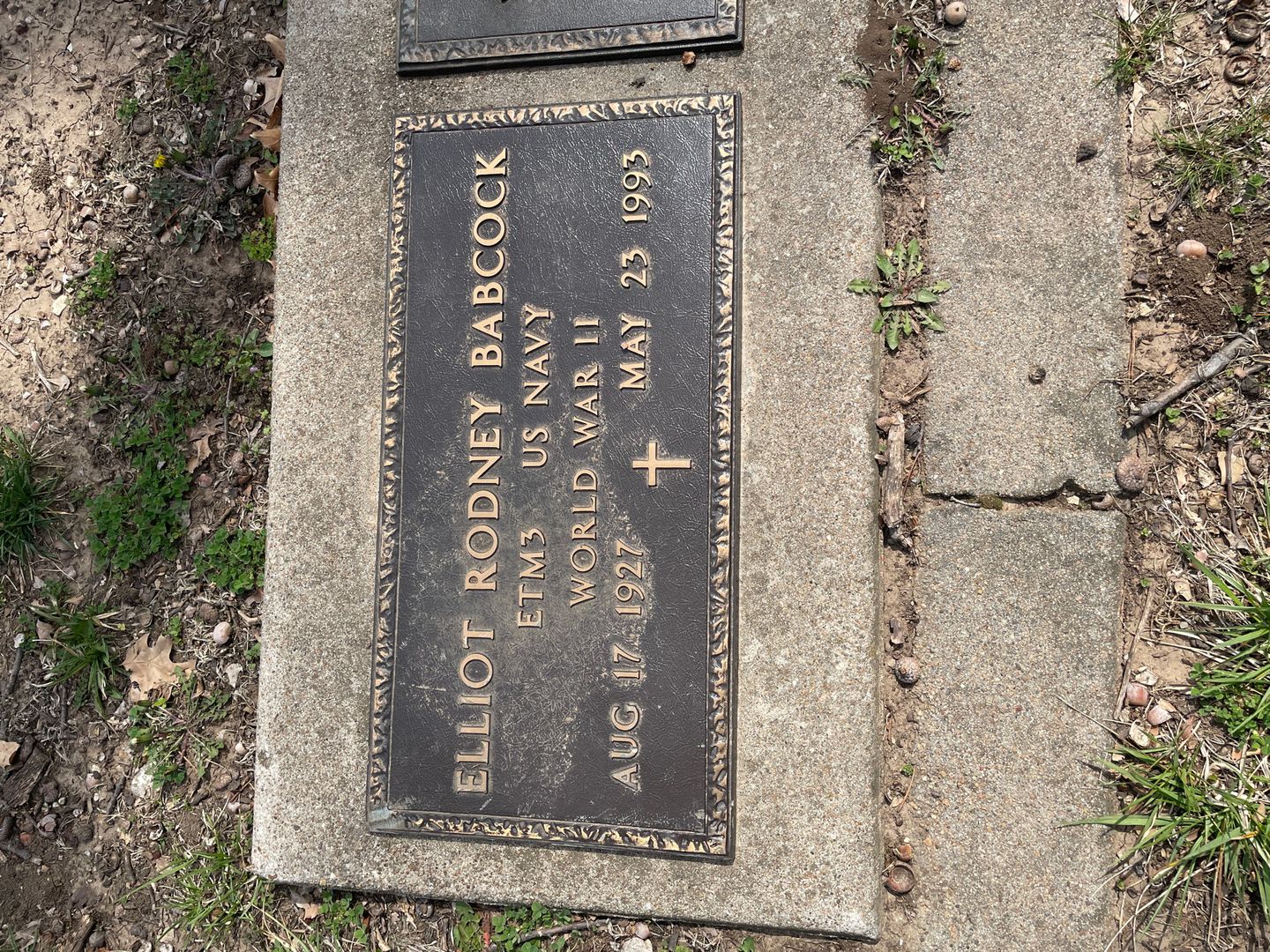 Elliot Rodney Babcock's grave. Photo 1