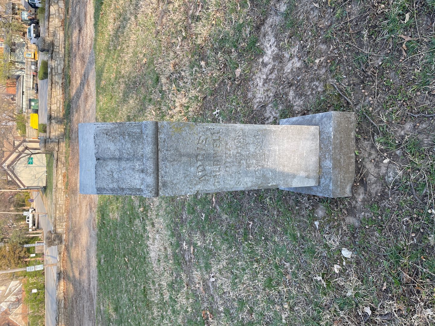Adelaide "Addie" Caldwell's grave. Photo 1