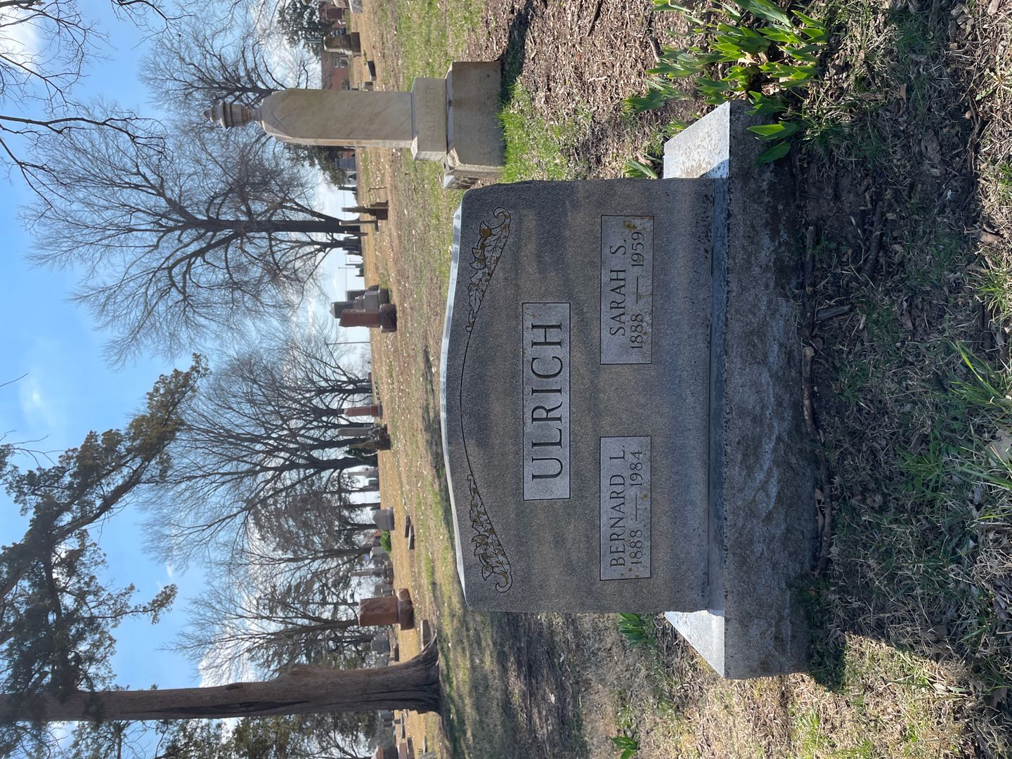 Sarah Schnierle Ulrich's grave. Photo 1