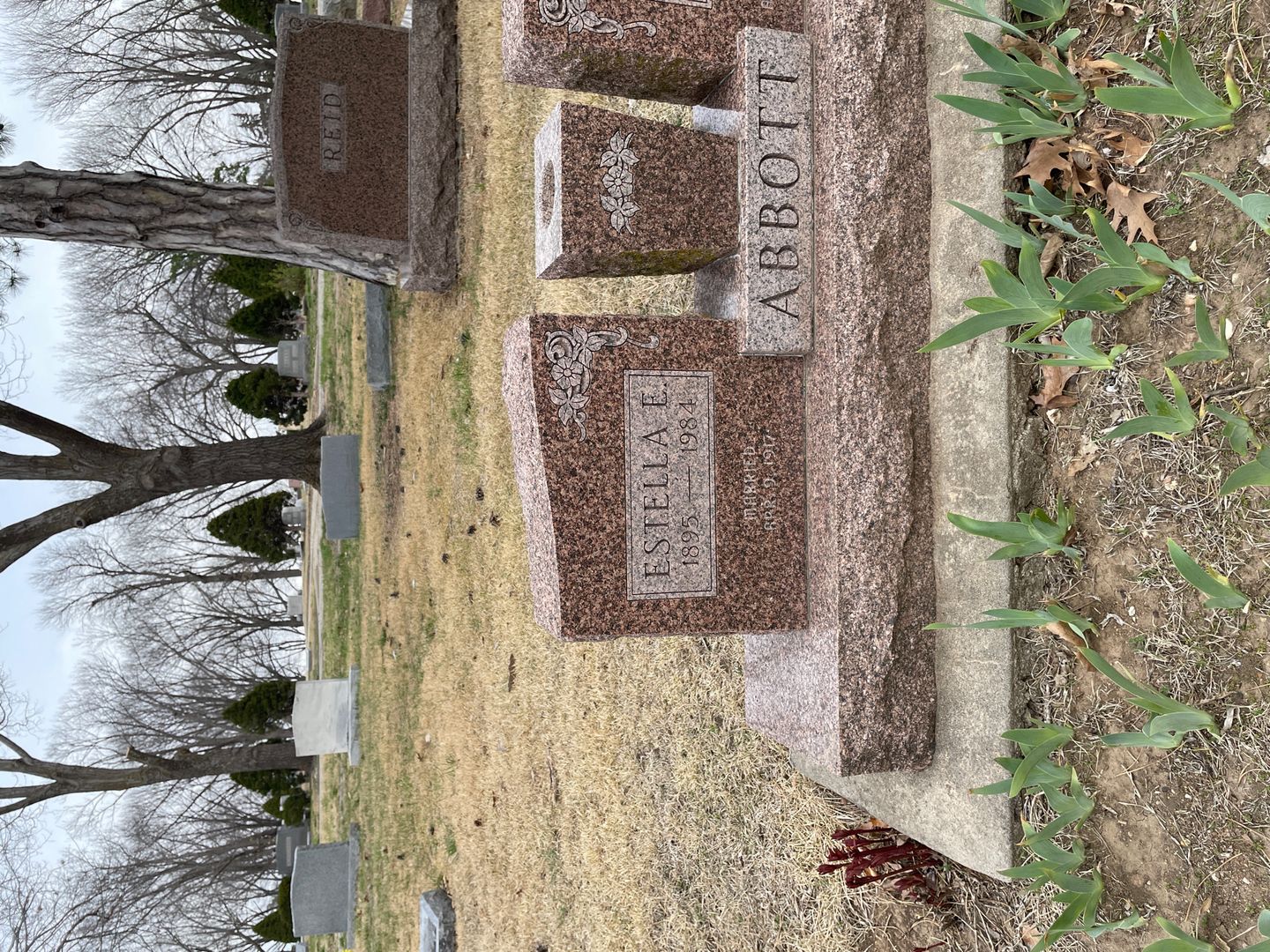 Estella E. Abbott's grave. Photo 1