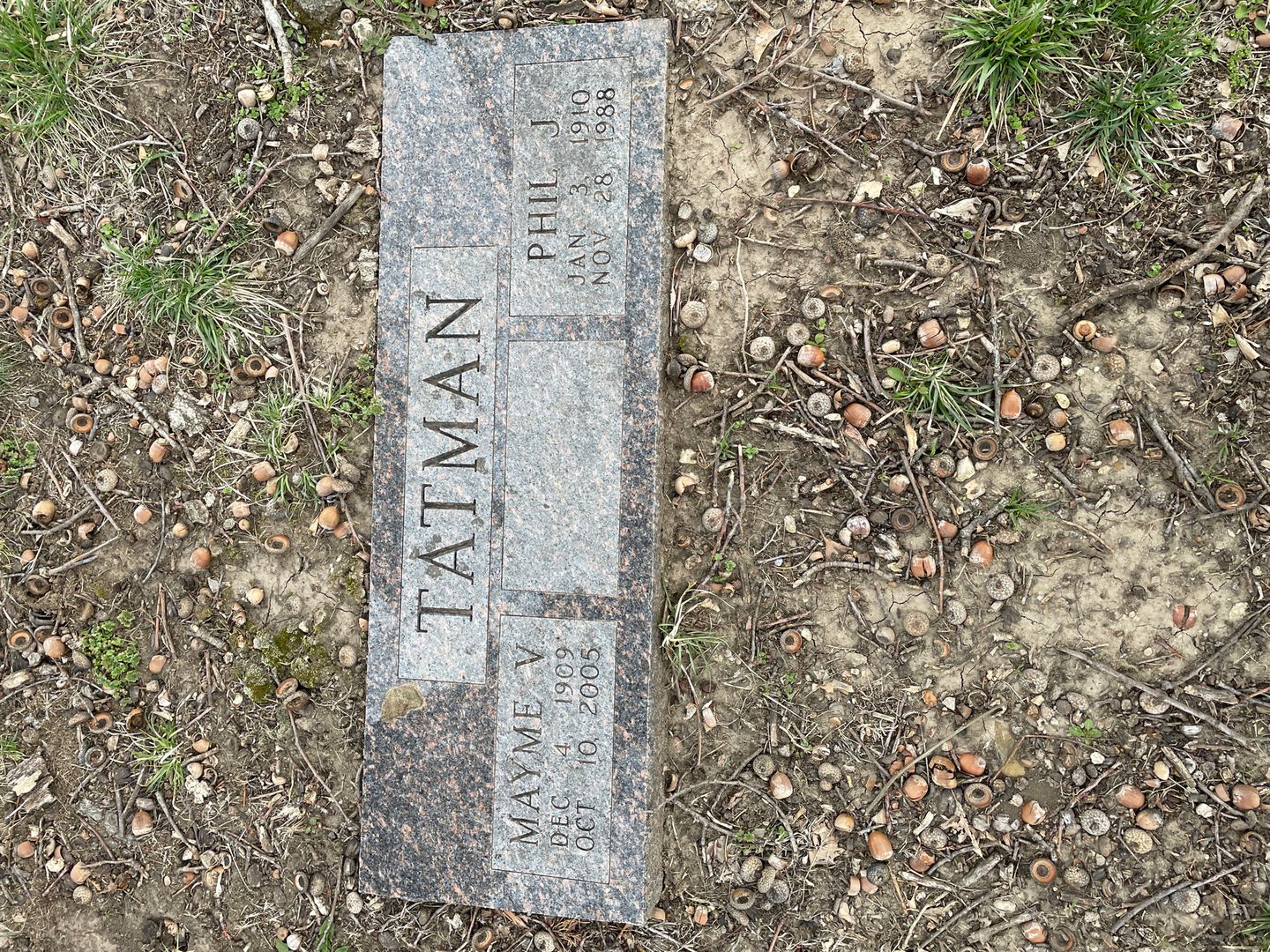 Mayme Veneta Tatman's grave. Photo 1