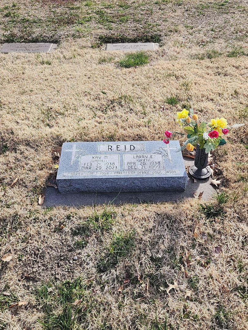 Kay M. Waddell Reid's grave. Photo 1