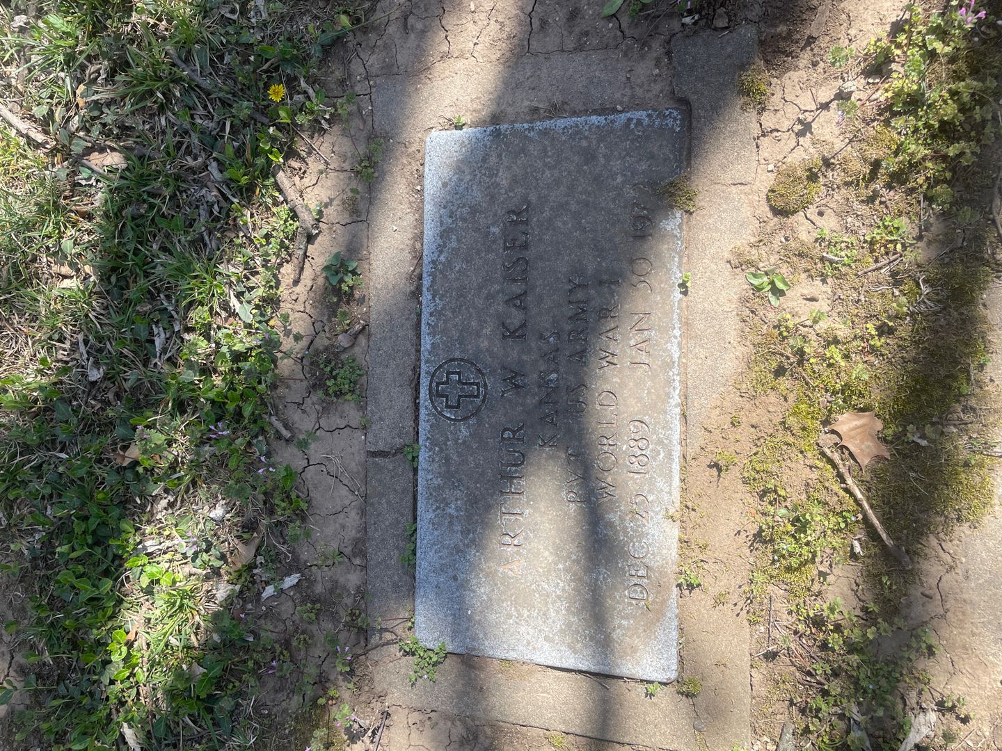 William Arthur Kaiser's grave. Photo 1