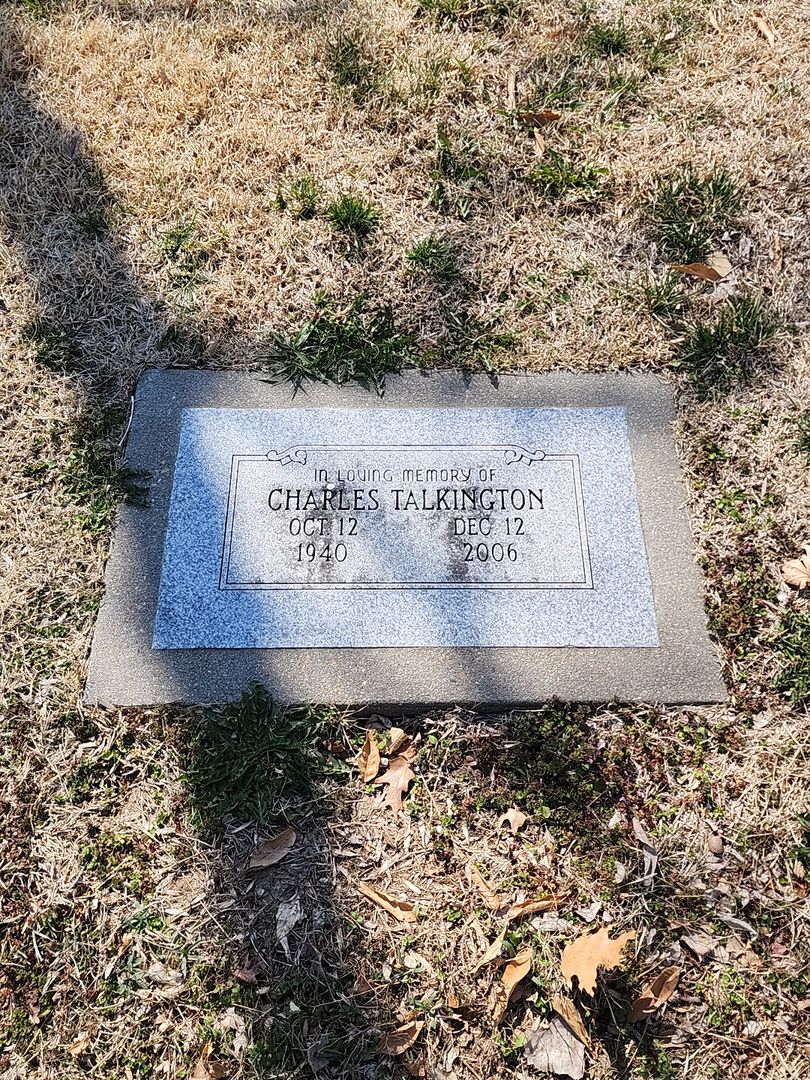 Charles F. Talkington's grave. Photo 1