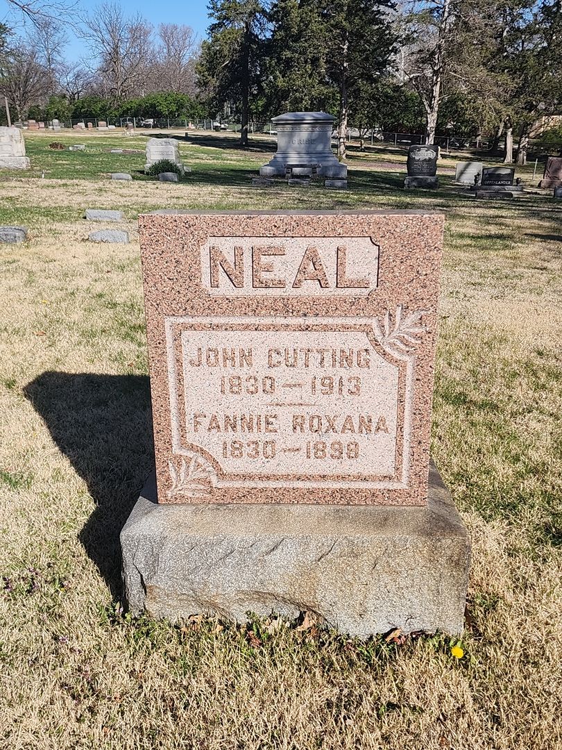 Fannie Roxana Neal's grave. Photo 1
