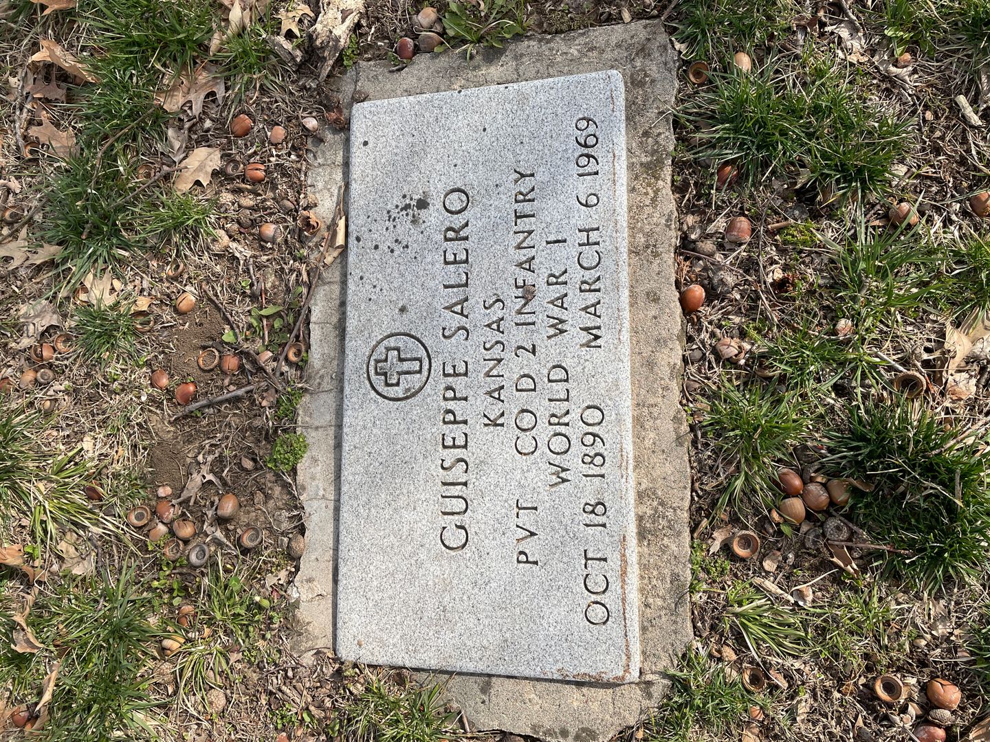 Guiseppe Salero's grave. Photo 1