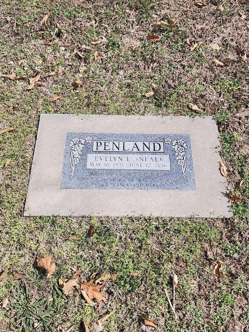 Evelyn Louise Neal Penland's grave. Photo 1