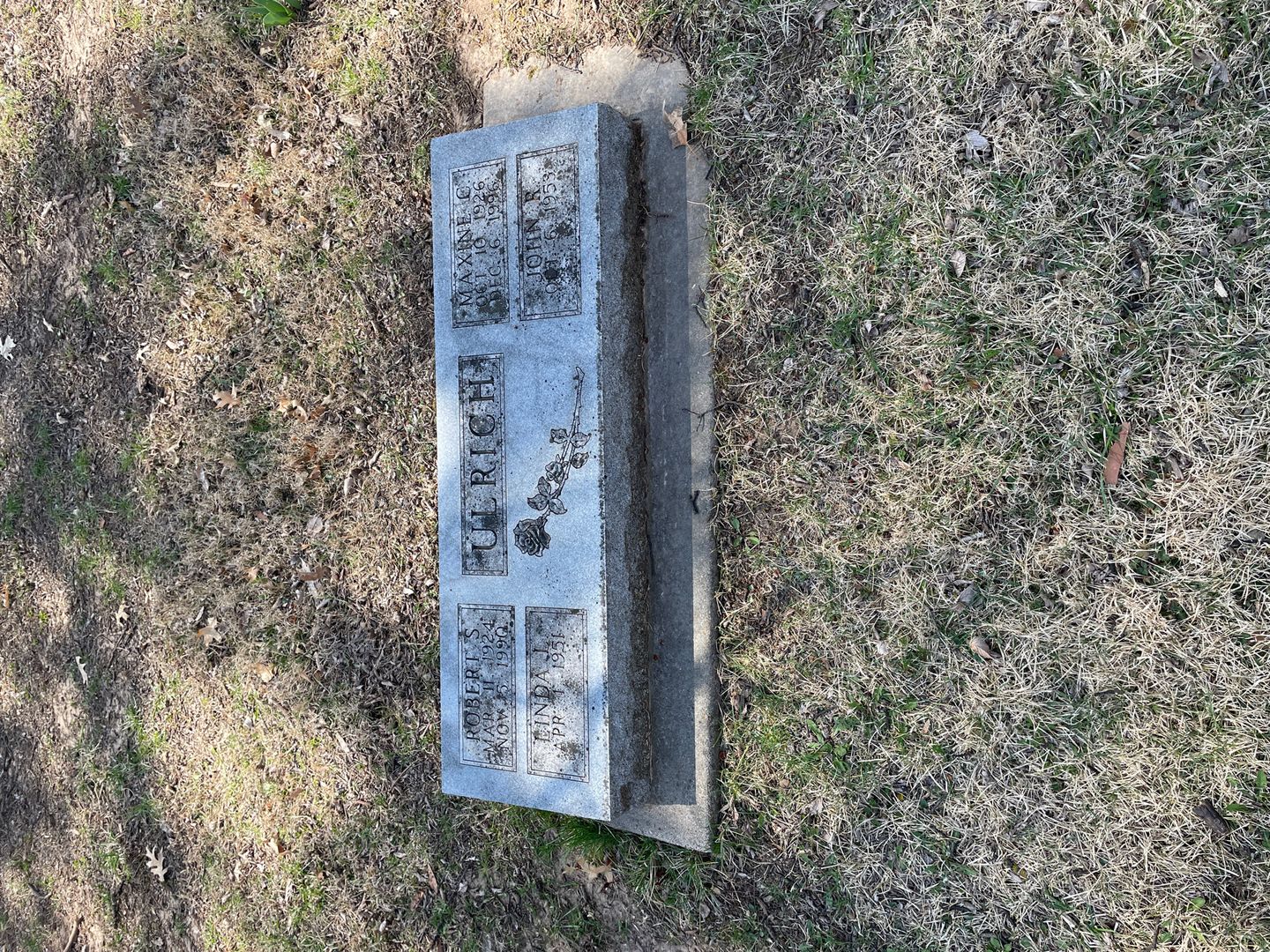 Robert S. Ulrich's grave. Photo 1