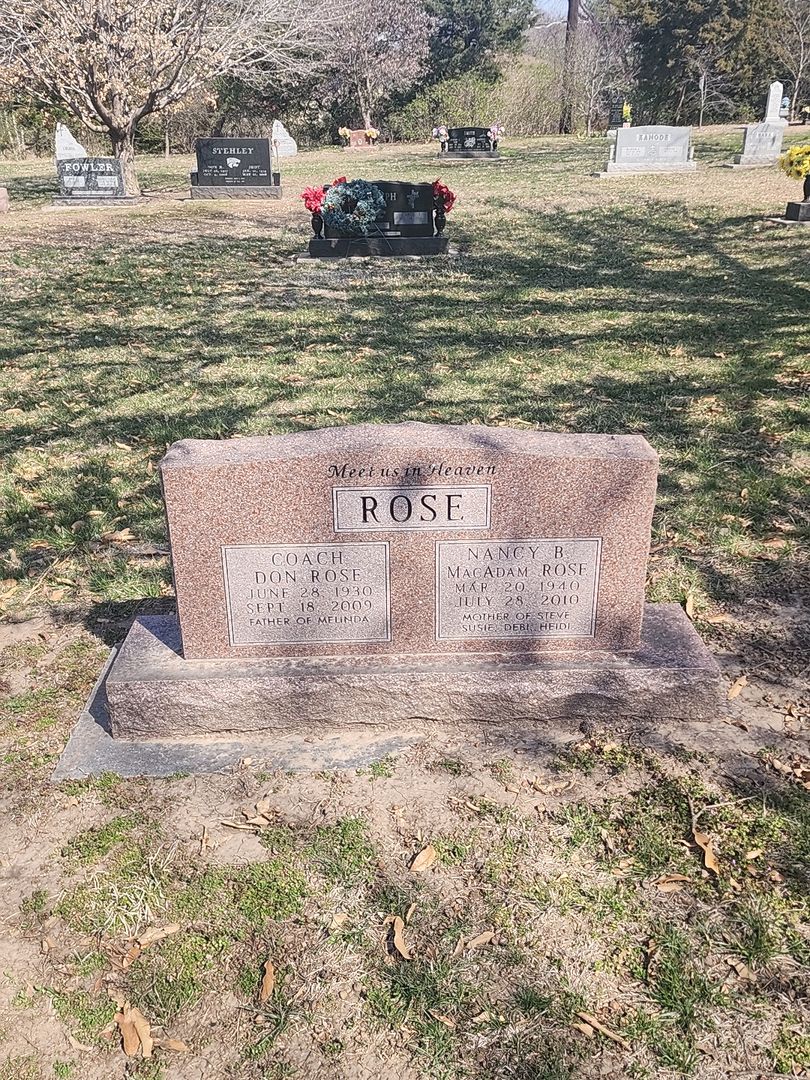 Nancy B. MacAdam Rose's grave. Photo 1