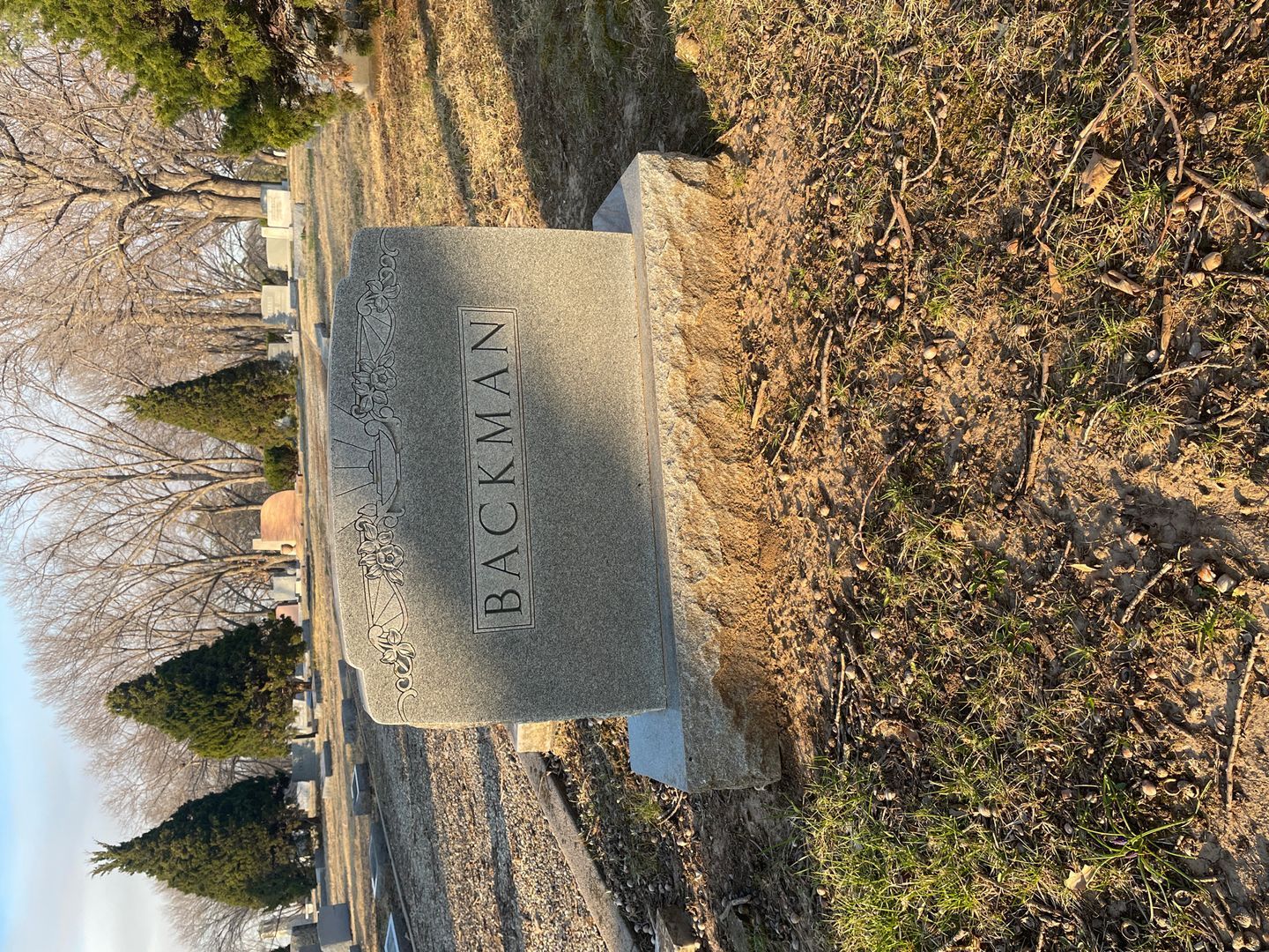 John A. Backman's grave. Photo 1
